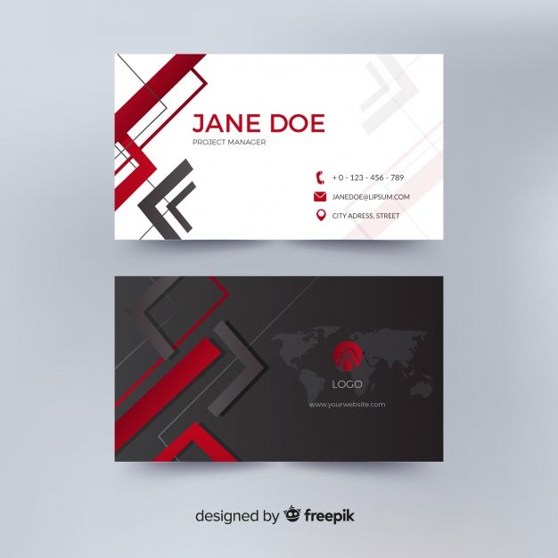 Free Printable Business Card Template Download - Idea Landing Blog