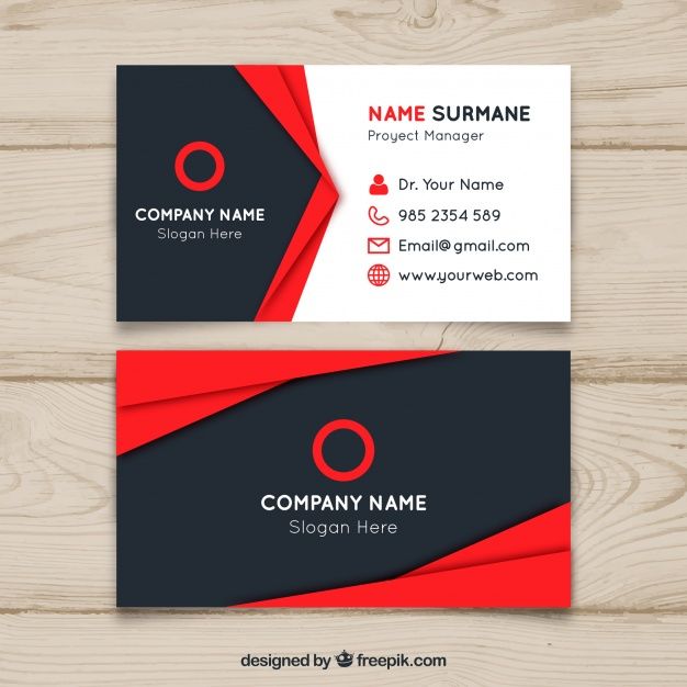 business card designs free printable template